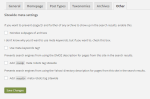 Yoast SEO - Other Tab