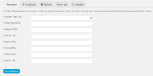 Yoast SEO - Accounts Tab