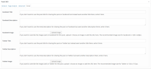 Yoast SEO - Social Tab