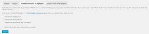 Import from other SEO Plugins
