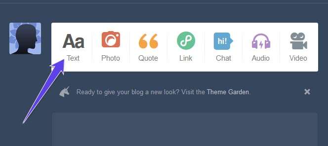 Add title, content and click on post