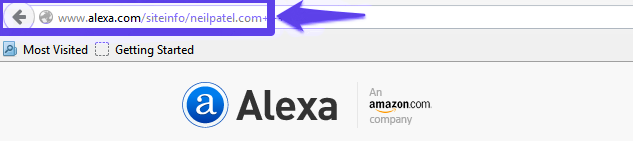 Alexa creates a new page within its database using your URL