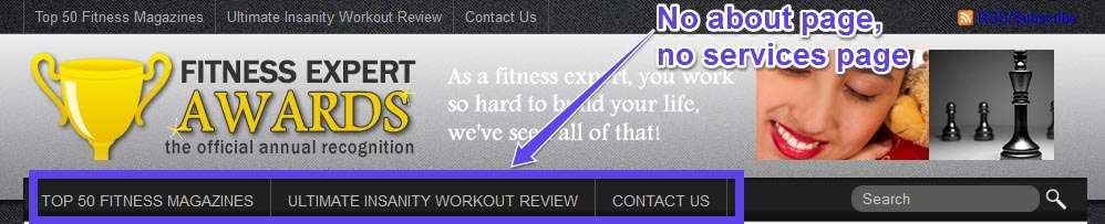 Bad Site Navigation