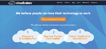 Cloud Bakers example - CTA