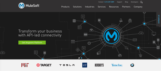 MuleSoft Example- Clear H1 tag and straight CTA
