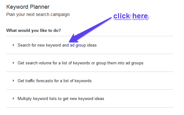 Keyword Planner