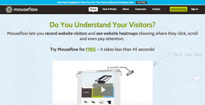 Mouse flow example - clarity on services offered
