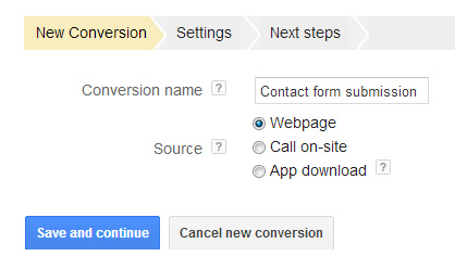 AdWords Conversion Tracking