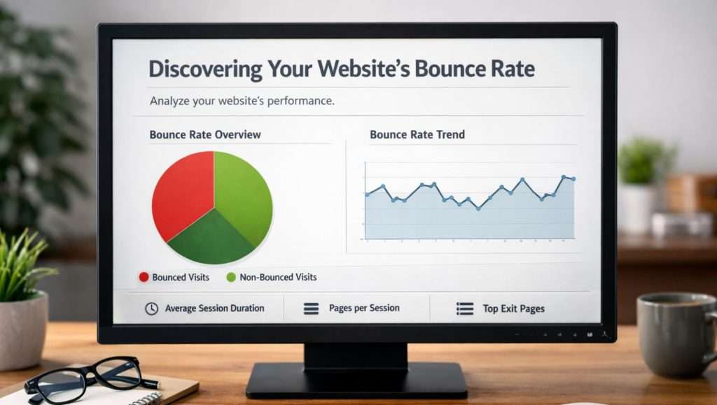 Checking website bounce rate