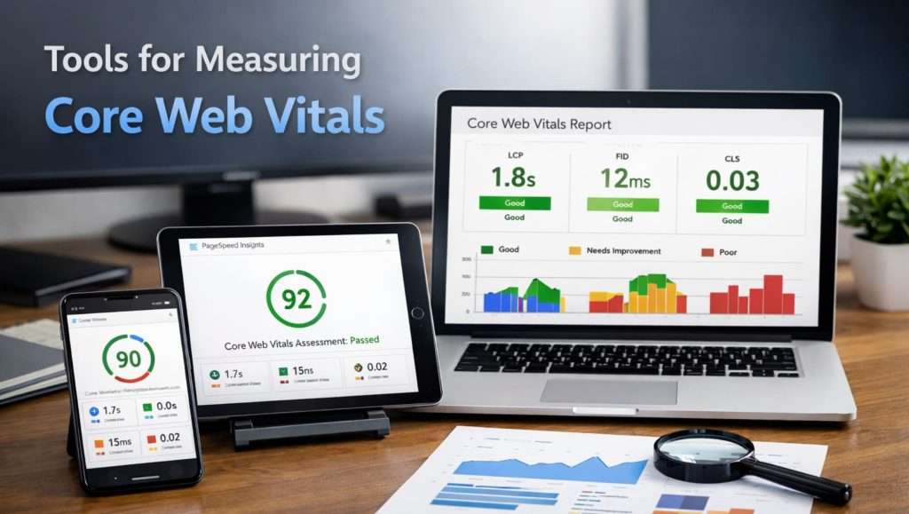 Tools for measuring core web vitals