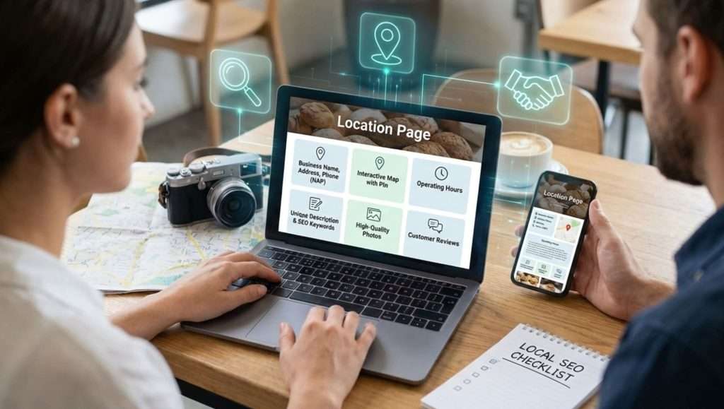 Key components for a well-optimised location page