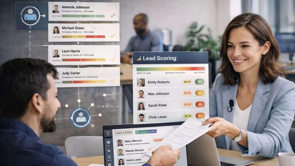 Lead qualification framework using ICP, scoring, and nurturing